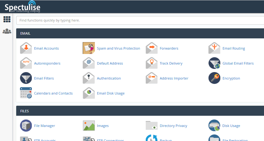 cPanel hosting control panel